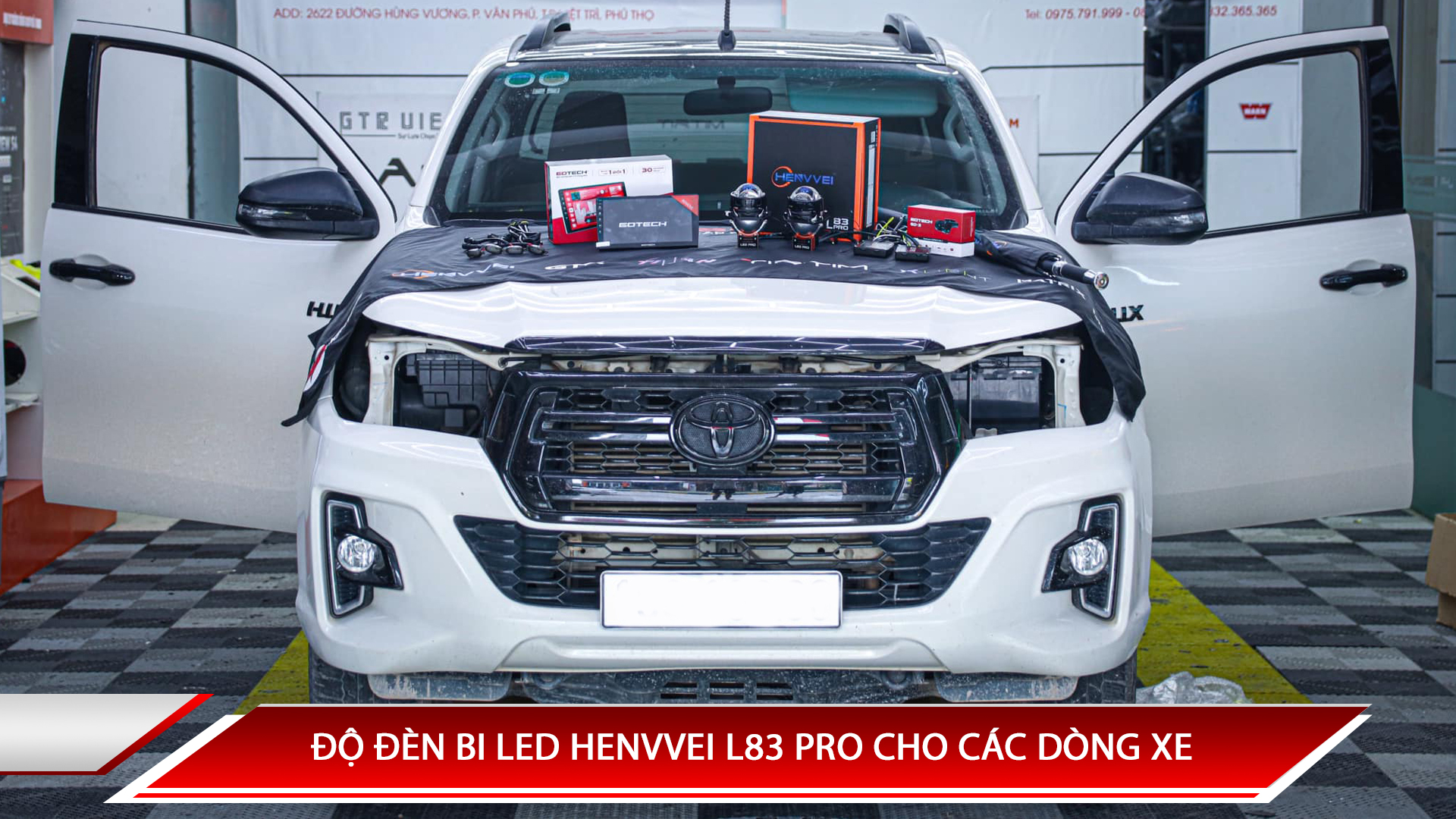 ĐỘ ĐÈN BI LED HENVVEI L83 PRO CHO CÁC DÒNG XE